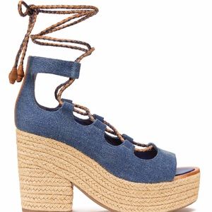 POSITANO LACE-UP PLATFORM ESPADRILLE TORY BURCH